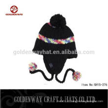 Vente en gros Jacquard Knitted Warm Ski Beanie Winter Hat